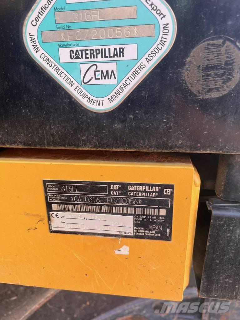 CAT 316FL Bageri guseničari