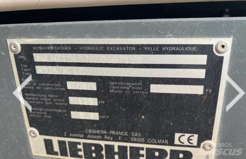 Liebherr R 926 KLC Bageri guseničari