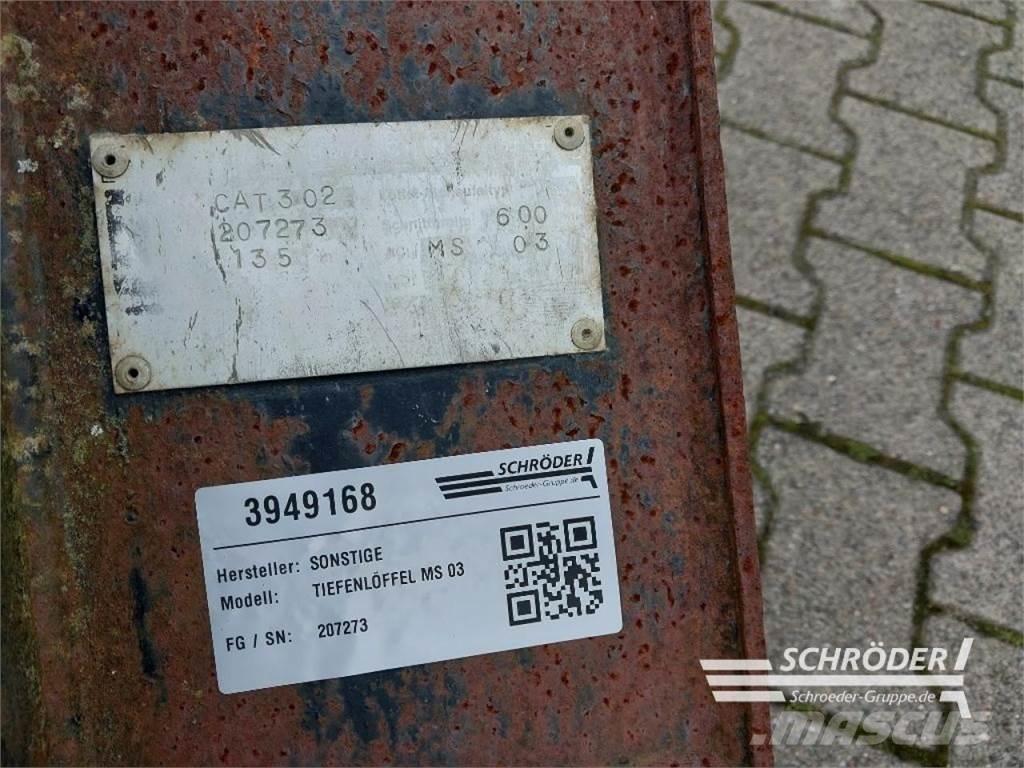  TIEFENLÖFFEL MS 03 Oprema za prednji utovarivač