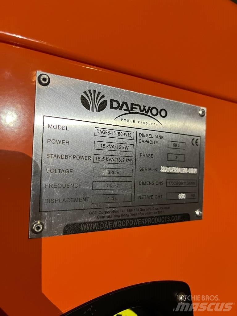 Daewoo Dagfs15-15 Dizel generatori