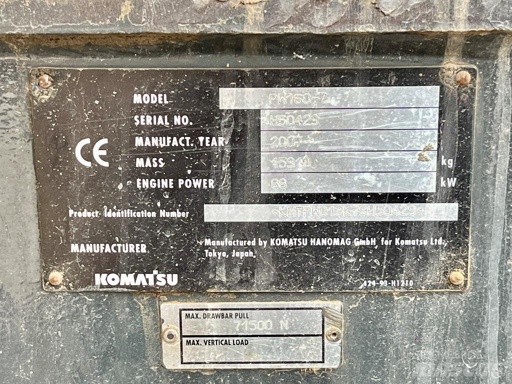Komatsu PW 160 Bageri točkaši