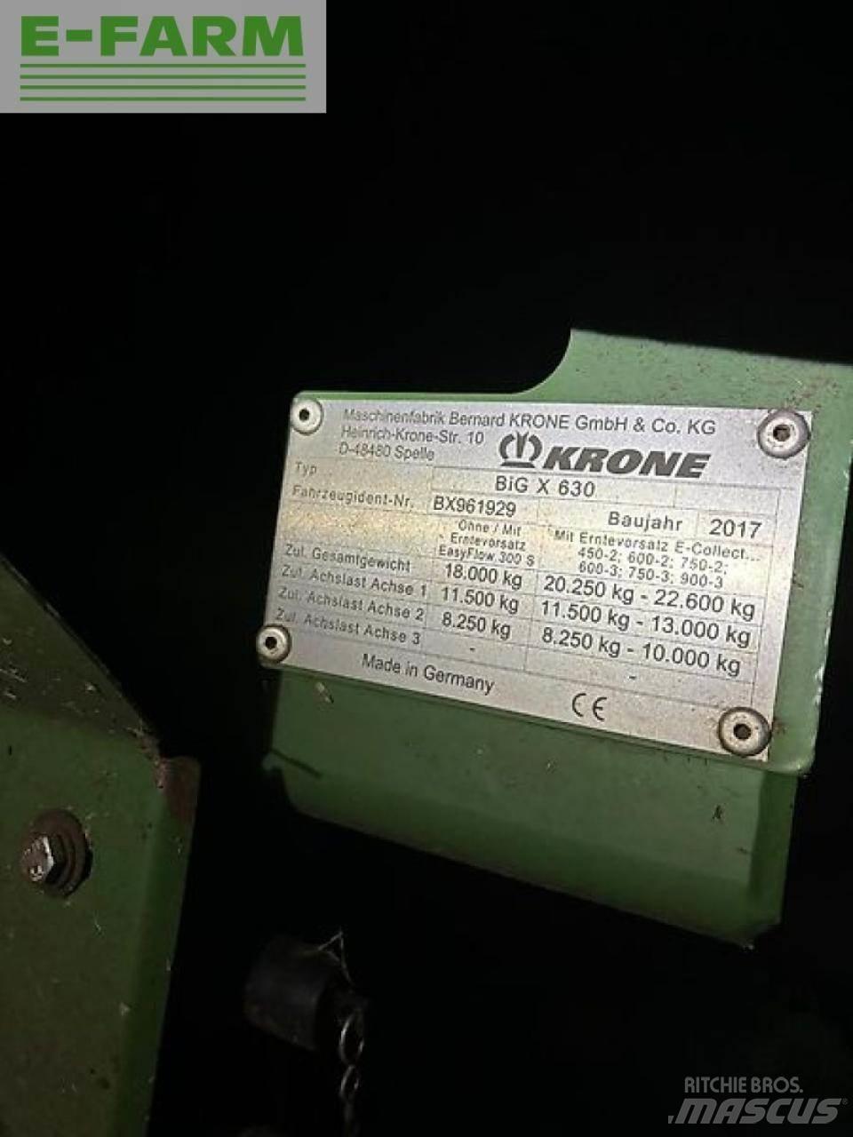 Krone big x 630 Mašine za stočnu hranu sa sopstvenim pogonom