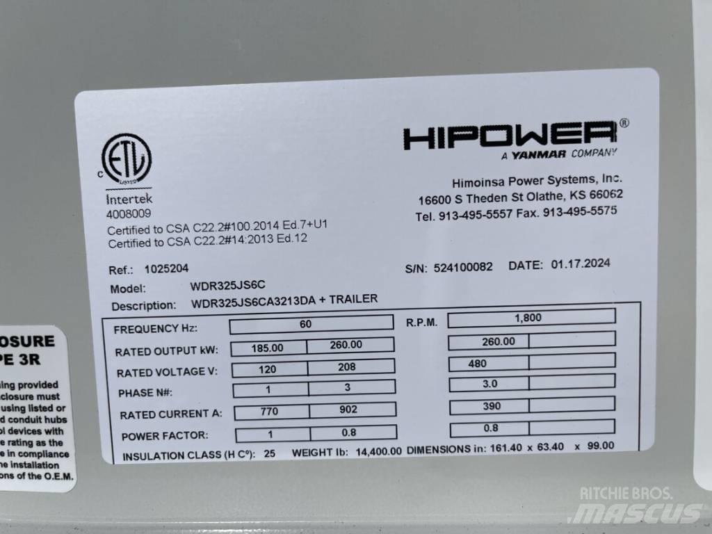 Hipower HRJW 325 Dizel generatori