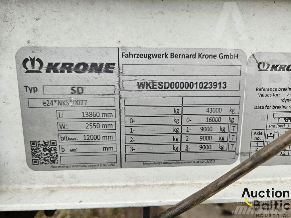 Krone SK 3855 Poluprikolice sa ciradom