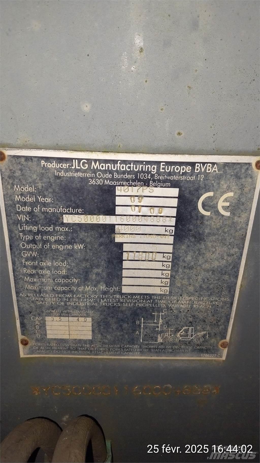 JLG 4017PS Teleskopski viljuškari