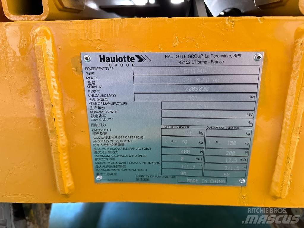 Haulotte OPTIMUM 8 Makazaste platforme