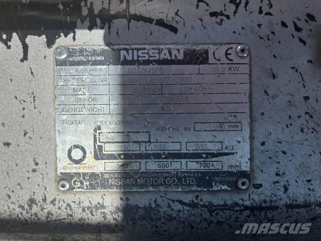 Nissan UD02A25PQ Plinski viljuškari