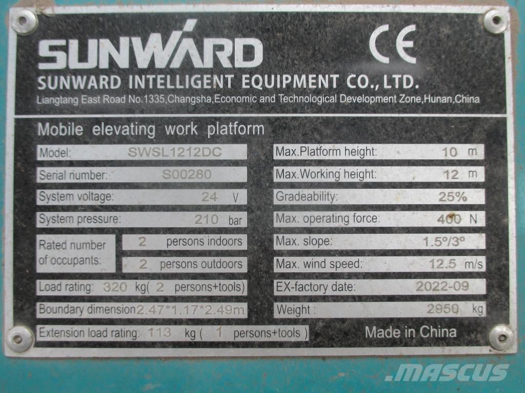 Sunward SWSL 1212 DC Makazaste platforme