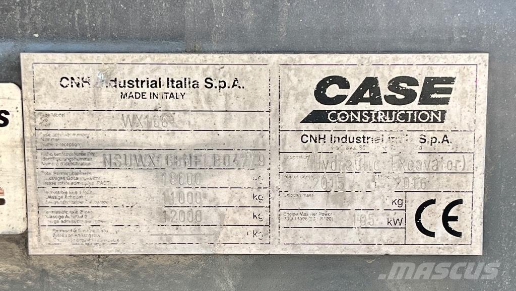 CASE WX 168 Bageri točkaši