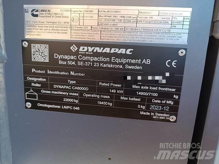 Dynapac CA6000D Vučni vibracioni valjci