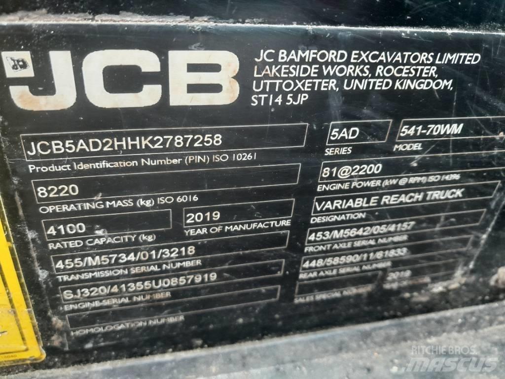 JCB 541-70 Poljoprivredni teleskopski utovarivači