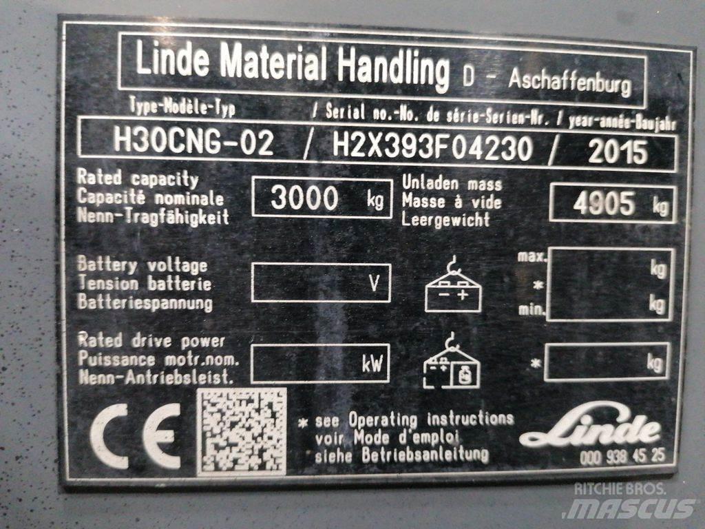 Linde H30CNG-02 Plinski viljuškari
