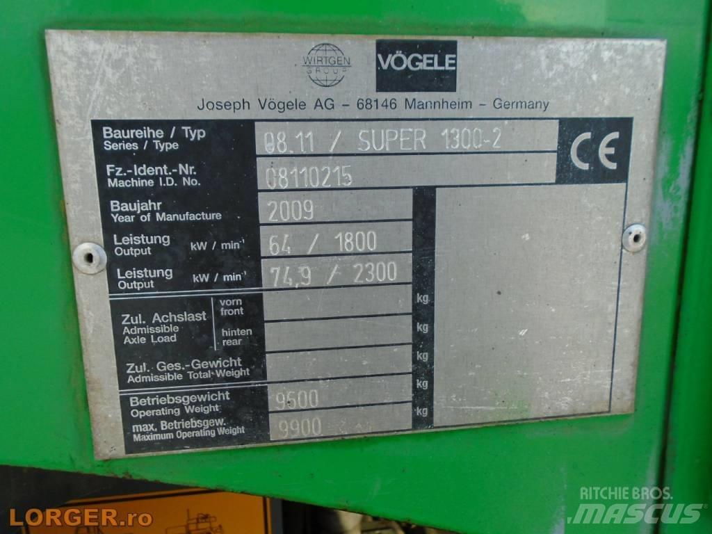 Vögele Super 1300-2 Asfaltni finišeri