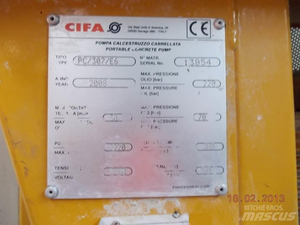 Cifa PC 307 E6 Kamionske beton pumpe