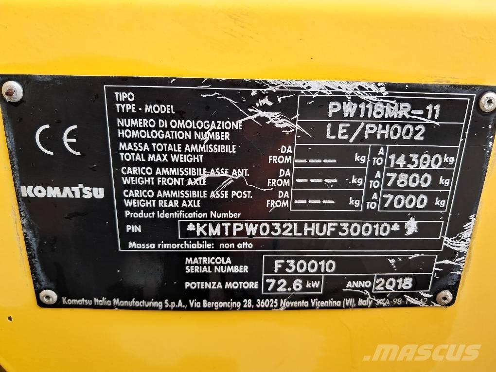 Komatsu PW118MR-11 Bageri točkaši
