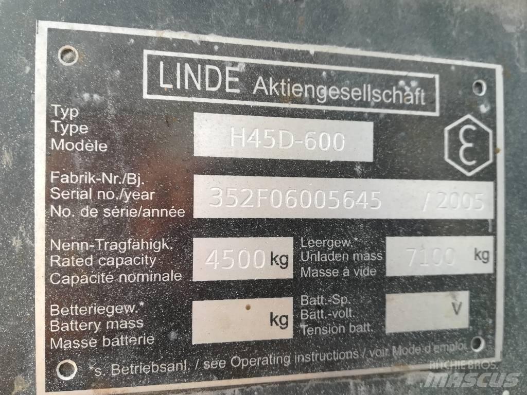 Linde H 45 D 600 Dizelski viljuškari