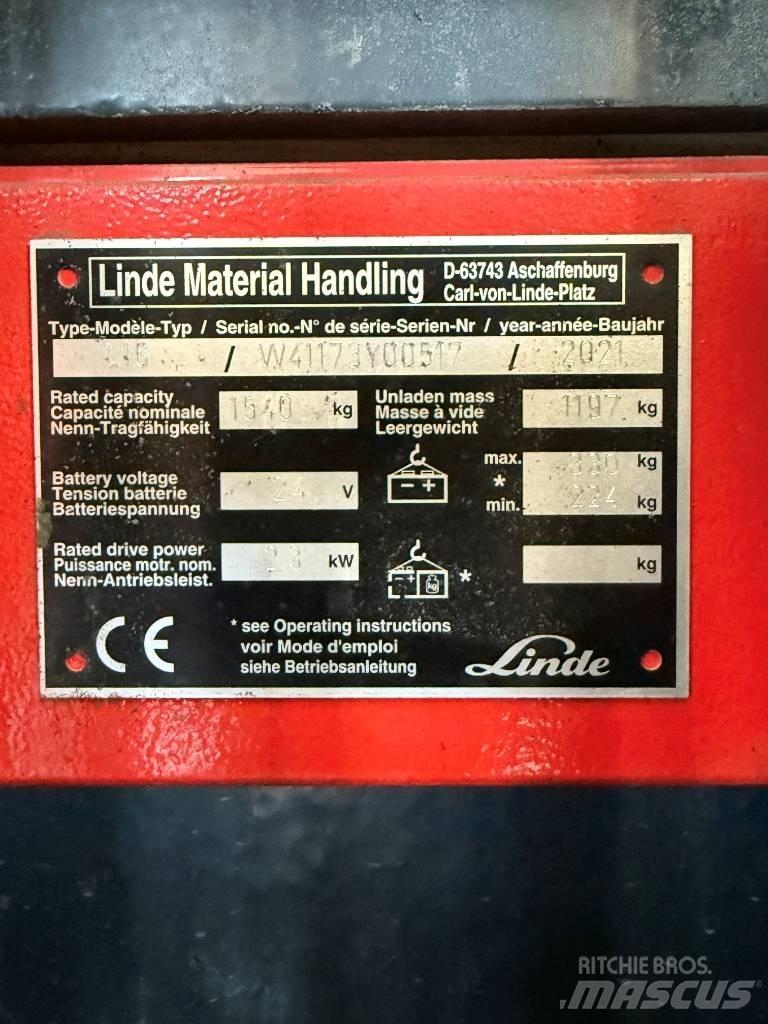 Linde L16APi/1173 Ručni električni viljuškar