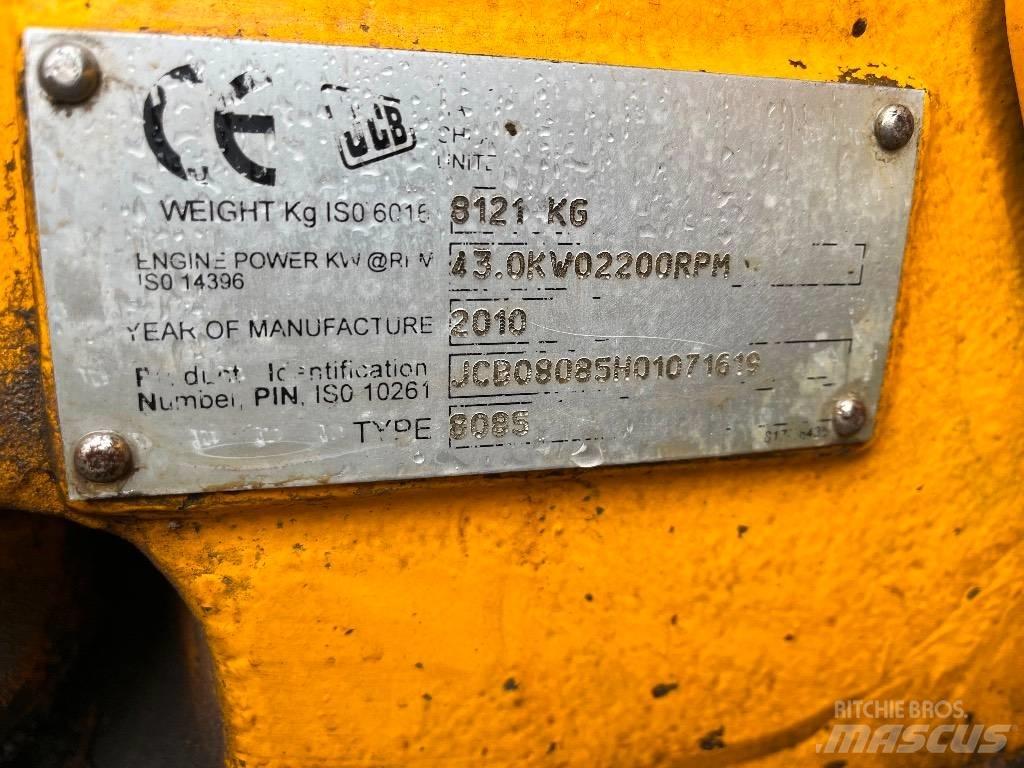 JCB 8085 ECO Midi bageri 7t – 12t