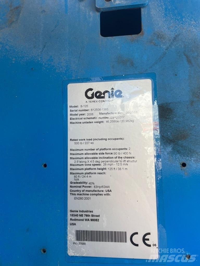 Genie S 125 Zglobne podizne platforme