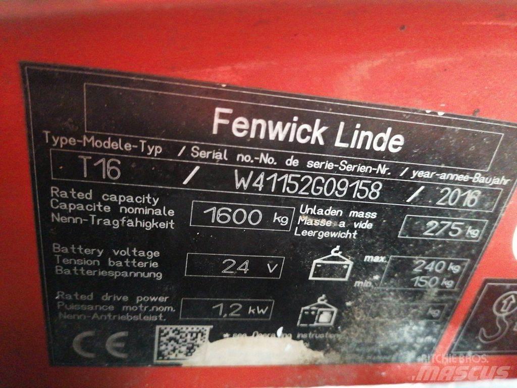 Linde T16 Nisko podizni električni viljuškar