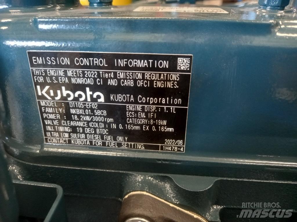Kubota D 1105 Motori za građevinarstvo