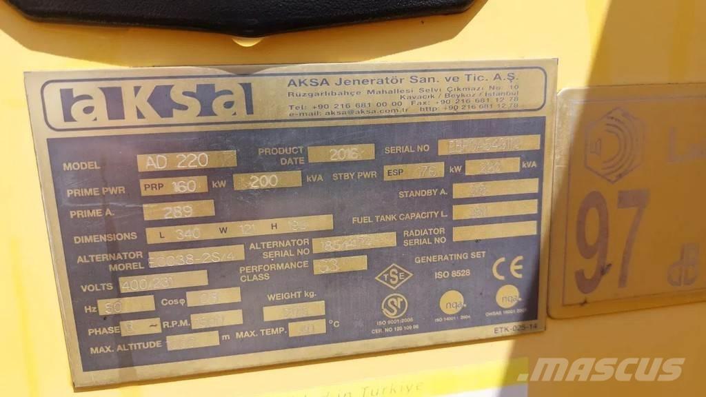 Doosan Aksa AD220 Ostali generatori