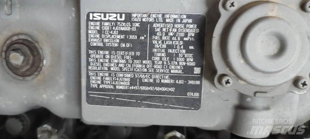 Isuzu CC-4JG1 Motori za građevinarstvo