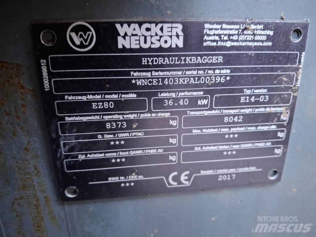 Wacker Neuson EZ 80 Midi bageri 7t – 12t