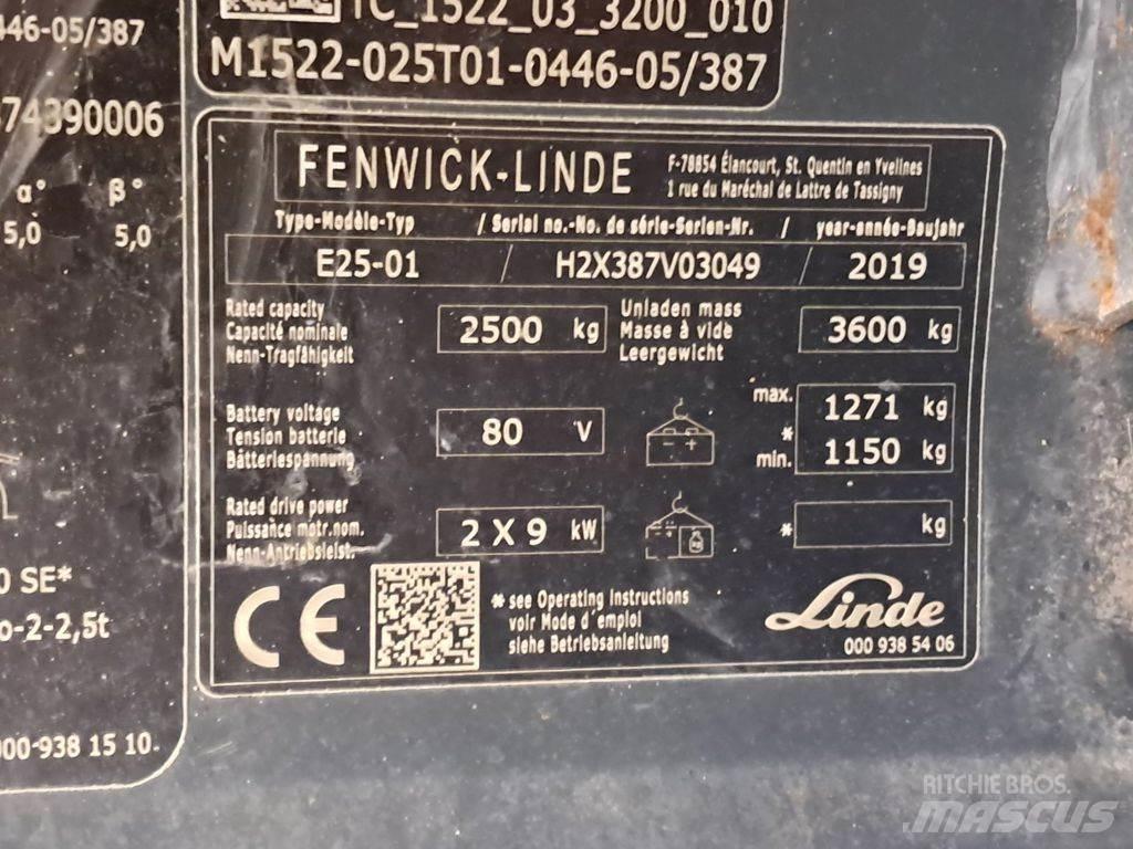 Linde E25-01 Električni viljuškari