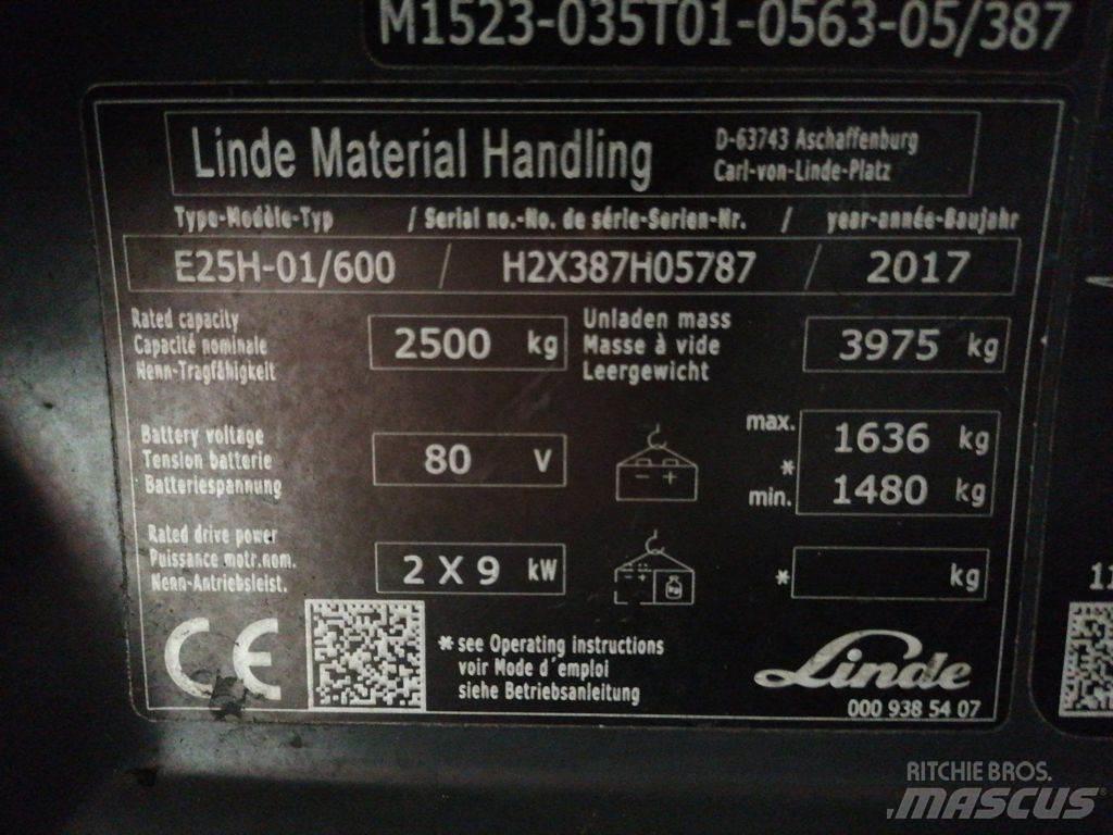 Linde E25H-01/600 Električni viljuškari