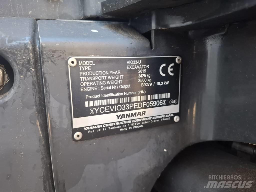 Yanmar Vio 33 U Mini bageri < 7t