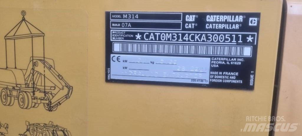 CAT M314 F Bageri točkaši