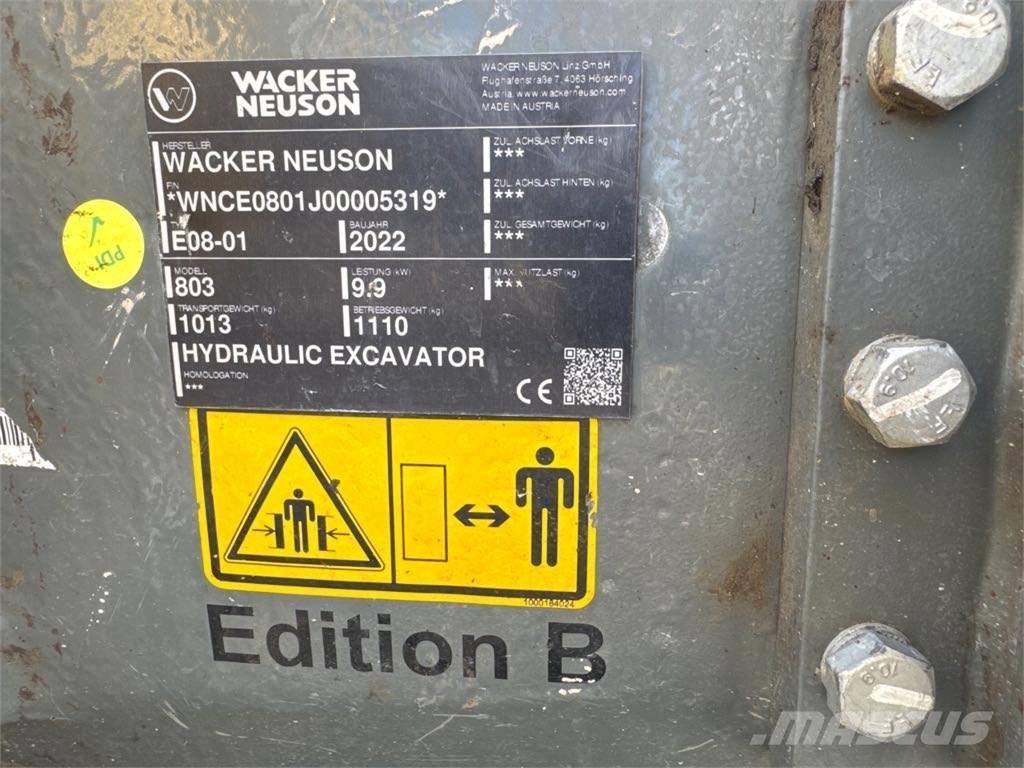 Wacker Neuson 803 Bageri guseničari