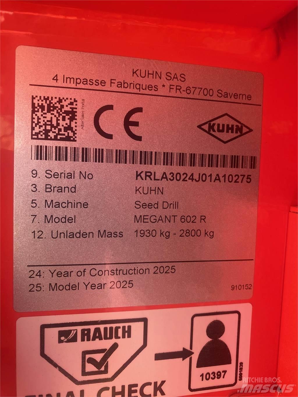 Kuhn MEGANT 602R Sejačice