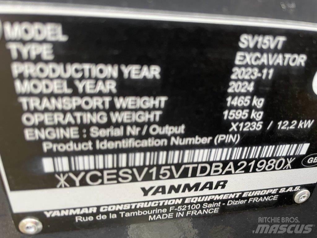 Yanmar SV15VT Midi bageri 7t – 12t