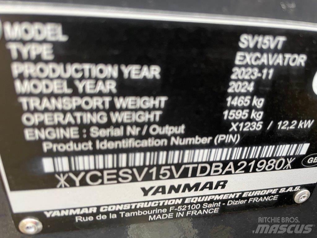 Yanmar SV15VT Midi bageri 7t – 12t
