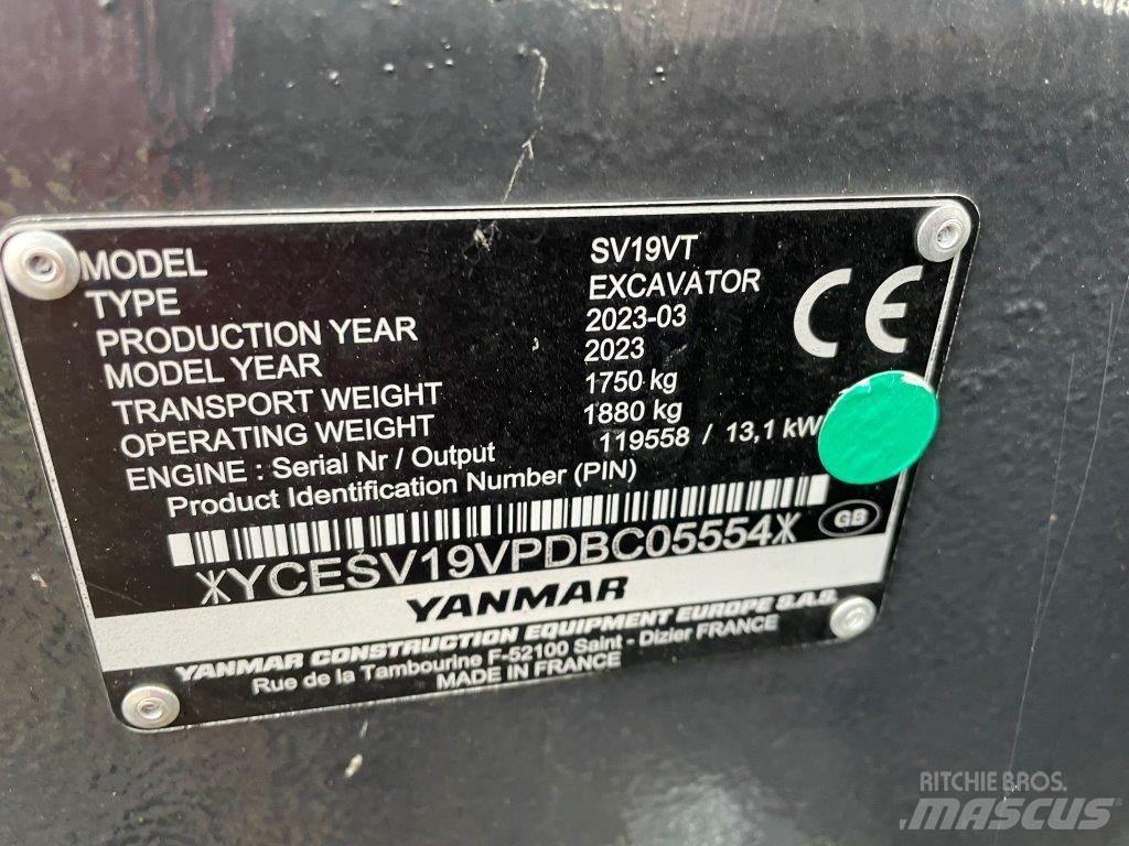 Yanmar SV19VT Midi bageri 7t – 12t