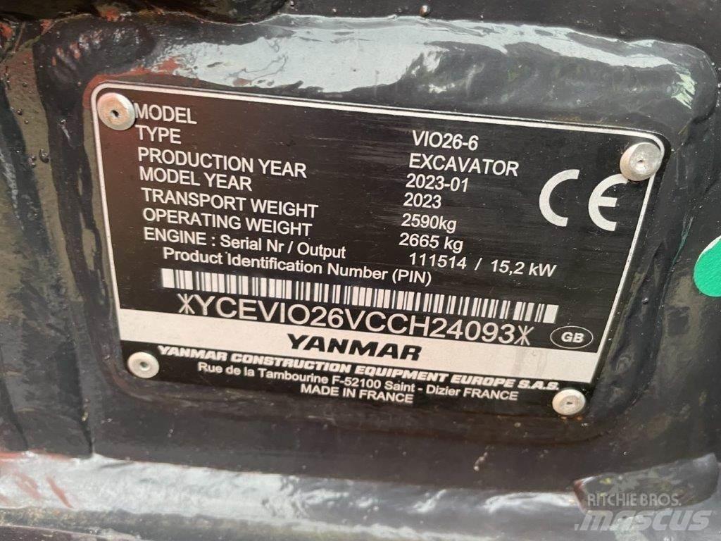 Yanmar VIO26-6 Midi bageri 7t – 12t