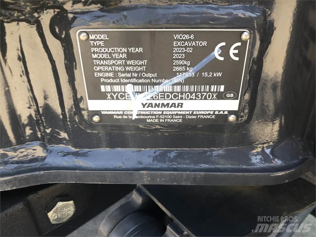 Yanmar VIO26-6 Midi bageri 7t – 12t