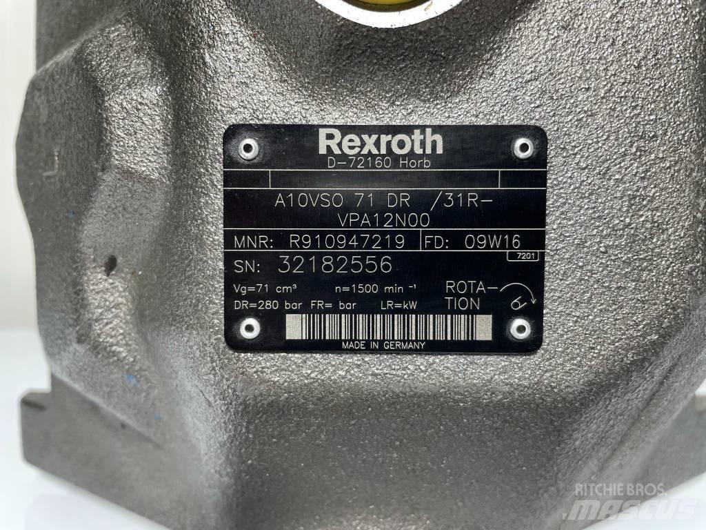 Rexroth A10VSO71DR Hidraulika