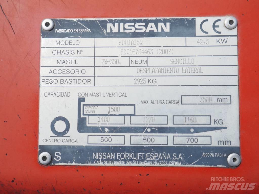 Nissan FD01 A 15 Q Dizelski viljuškari