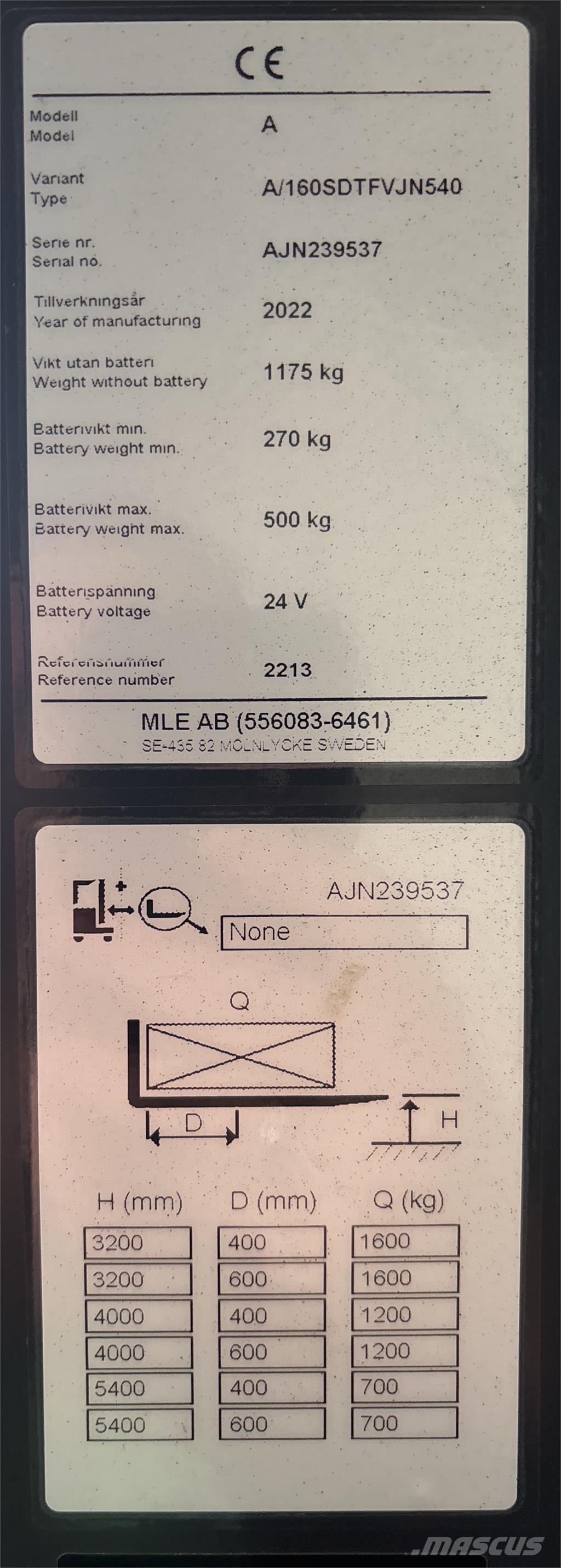 Atlet A160 Samopogonski ručni viljuškari