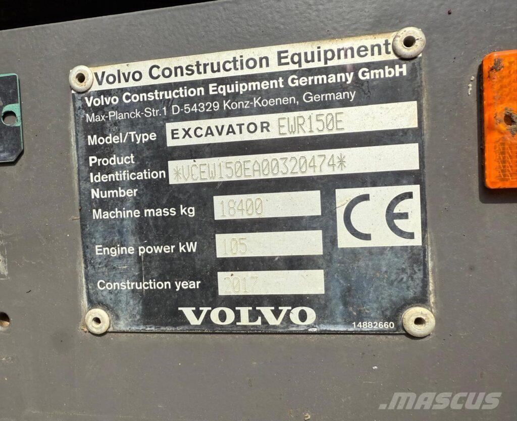 Volvo EWR150E Bageri točkaši