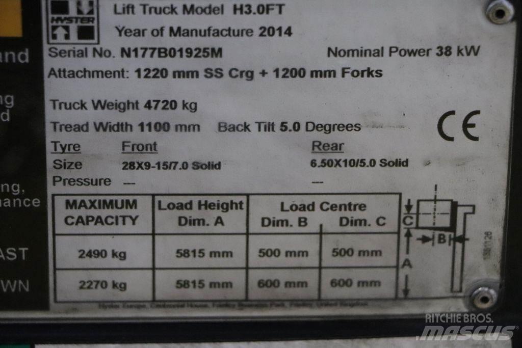 Hyster H3.0FT Plinski viljuškari