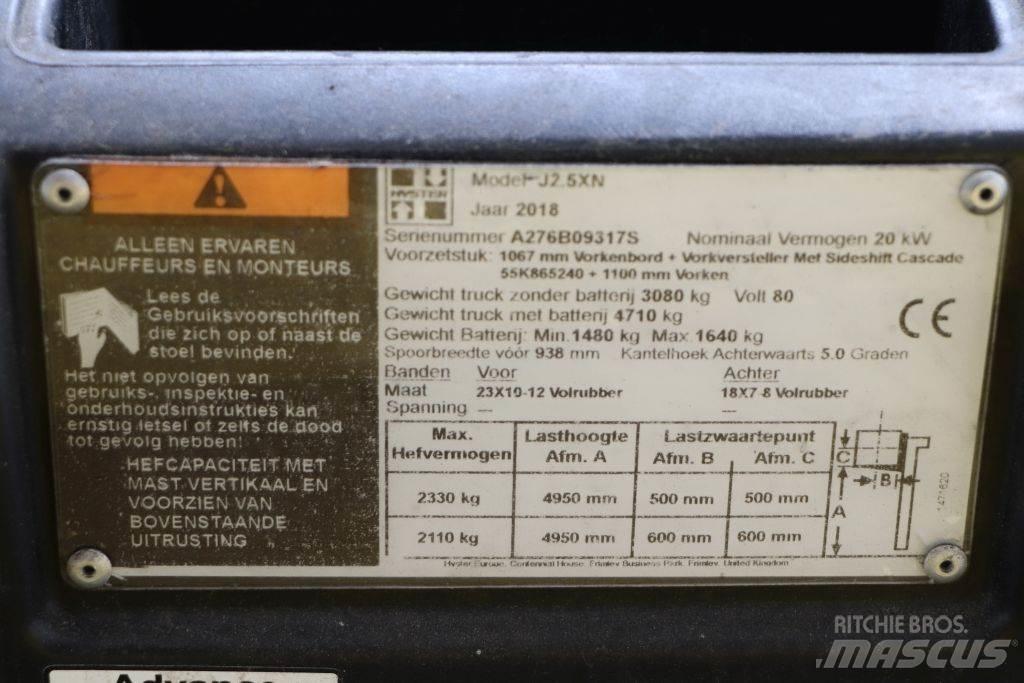 Hyster J2.5XN Električni viljuškari