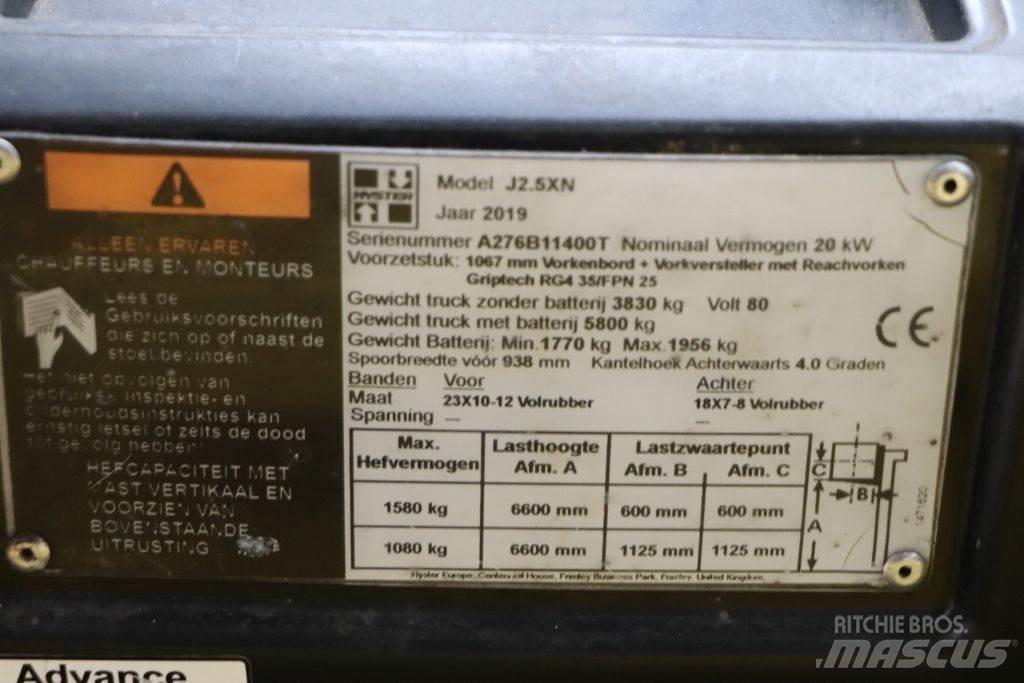Hyster J2.5XN Električni viljuškari