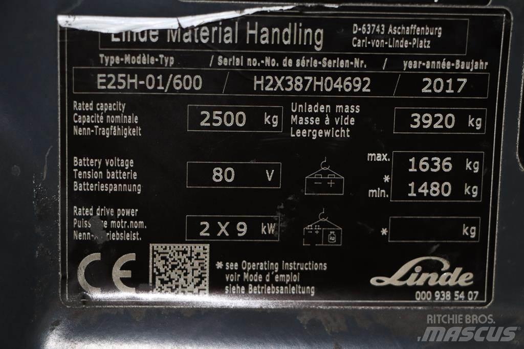 Linde E25H-01/600 Električni viljuškari