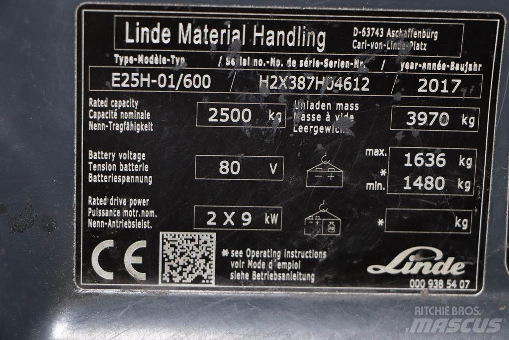 Linde E25H-01/600 Električni viljuškari