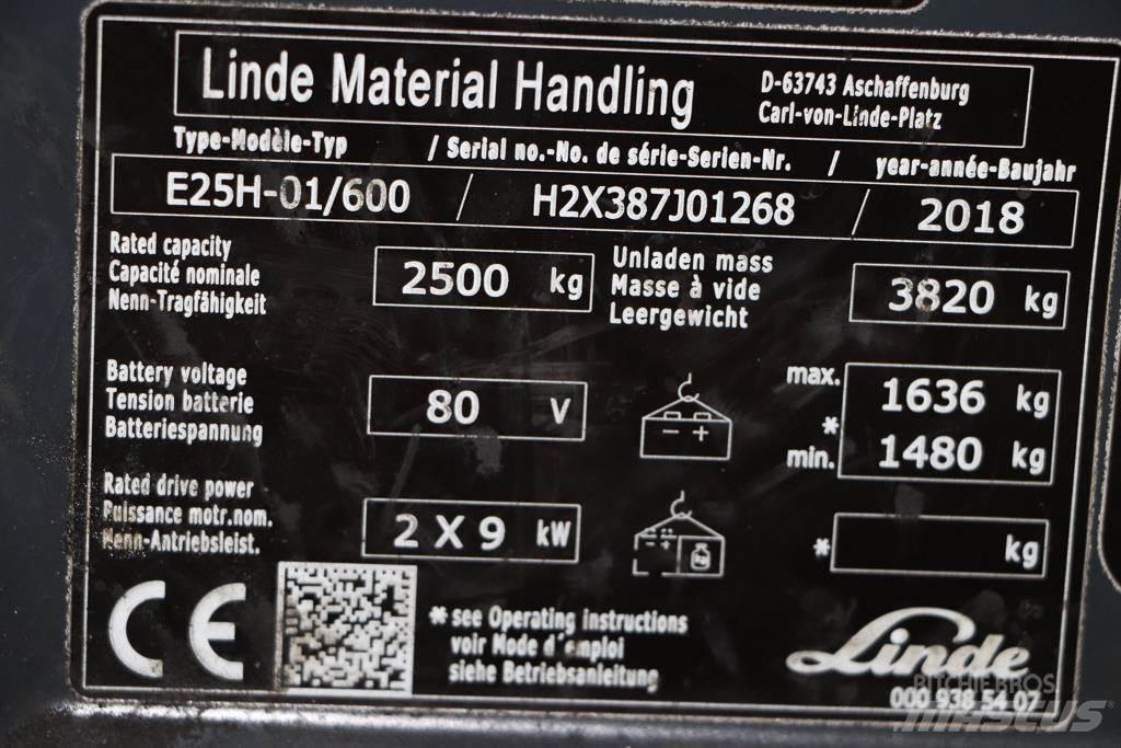 Linde E25H-01/600 Električni viljuškari