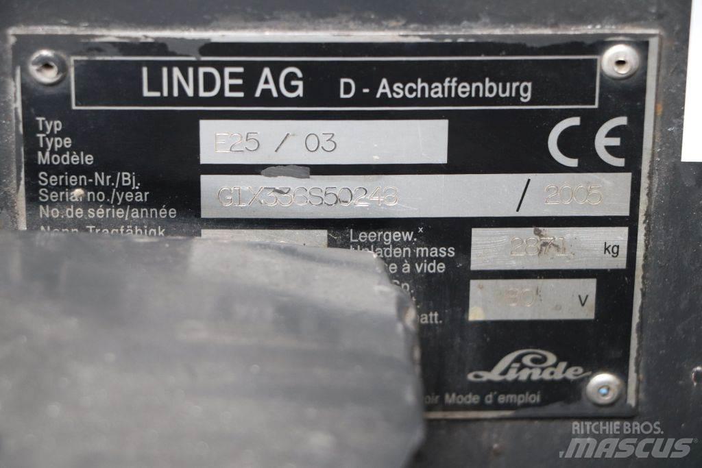Linde E25S/03 Električni viljuškari